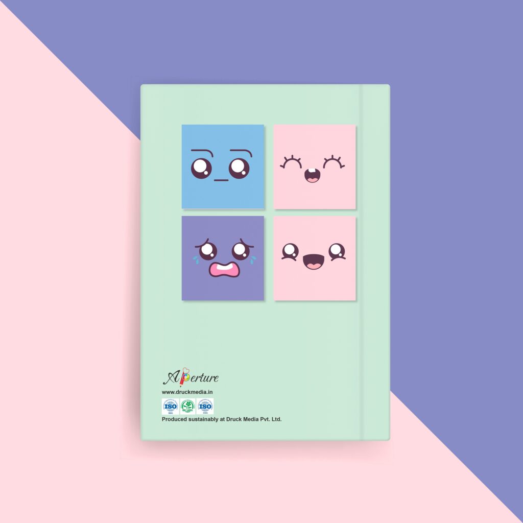 A5 Hard Celebration Theme Notebook 160 Ruled Pages, 80 GSM, Lay-Flat Design Diary