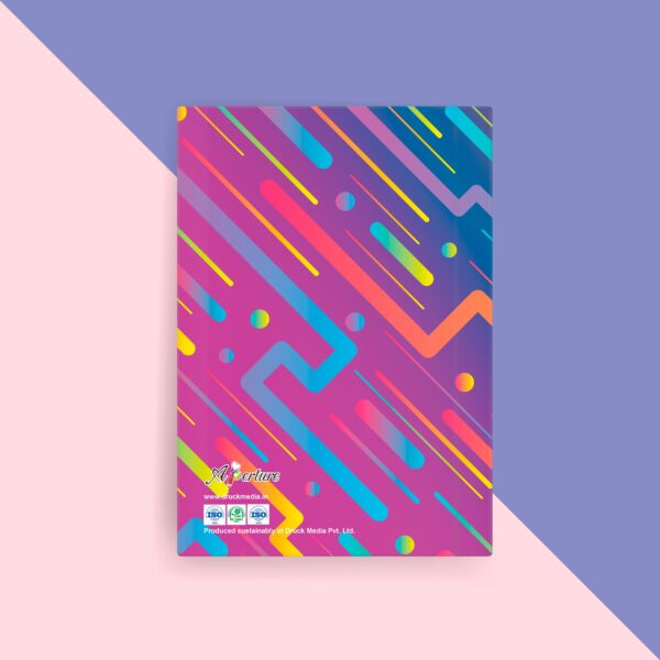 A5 Hard Celebration Theme Notebook 160 Ruled Pages, 80 GSM, Lay-Flat Design Diary