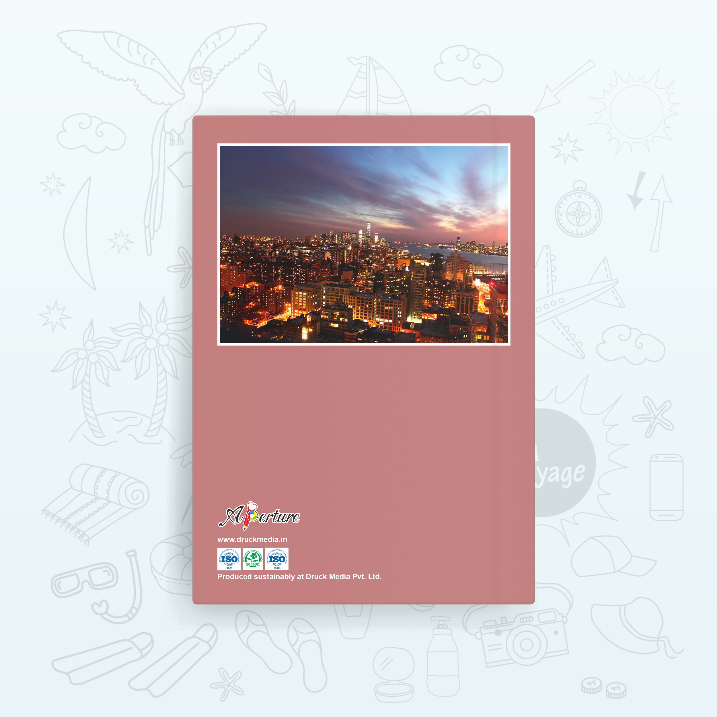 Vibrant A5 Travel Diary Notebook – 160 Ruled Pages with 80 GSM Premium Paper, Perfect for Journaling, Note-Taking, and Daily Adventures - Image 2