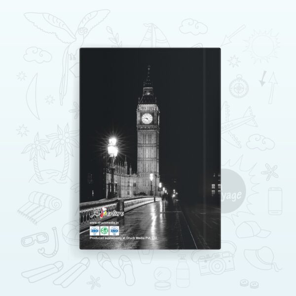 Vibrant A5 Travel Diary Notebook – 160 Ruled Pages with 80 GSM Premium Paper, Perfect for Journaling, Note-Taking, and Daily Adventures