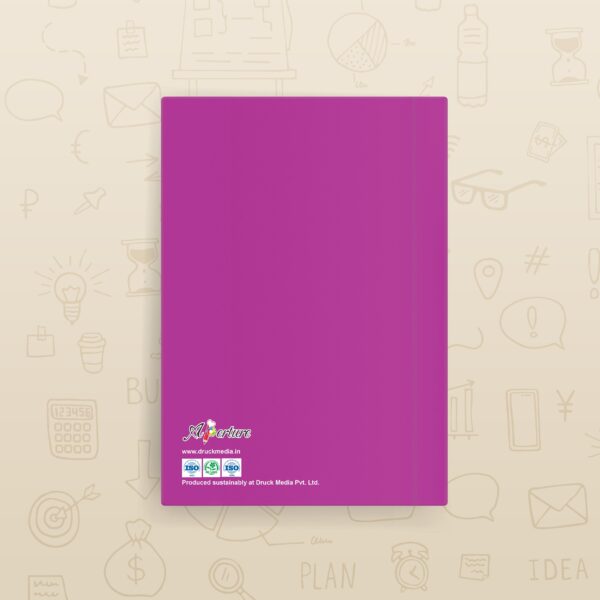 Abstract Design A5 Notebook – 160 Ruled Pages, 80 GSM Premium Paper, Hardbound Journal for Note-Taking, Daily Planning