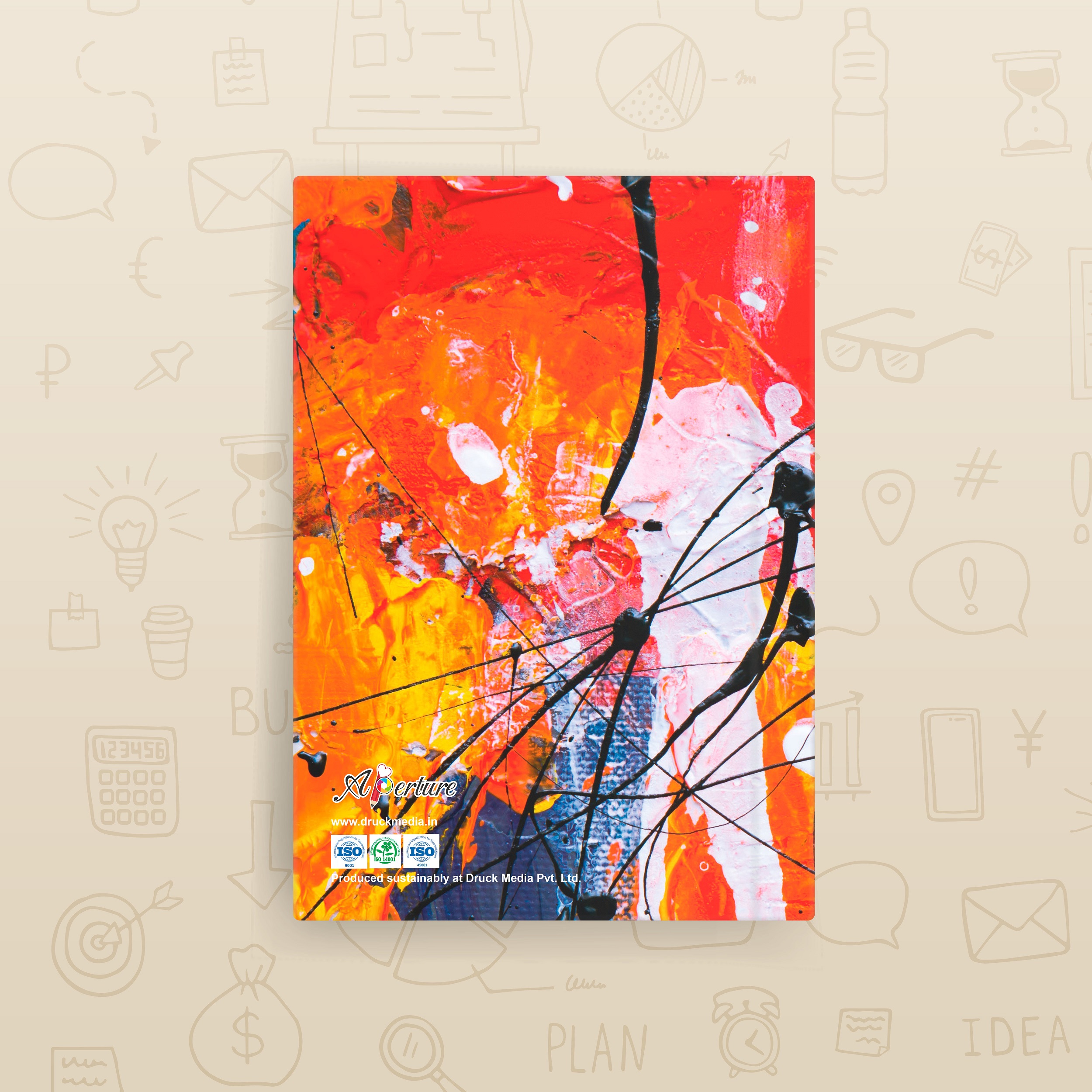 Abstract Design A5 Notebook – 160 Ruled Pages, 80 GSM Premium Paper, Hardbound Journal for Note-Taking, Daily Planning - Image 20