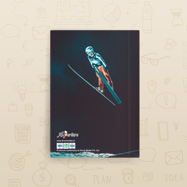 Abstract Design A5 Notebook – 160 Ruled Pages, 80 GSM Premium Paper, Hardbound Journal for Note-Taking, Daily Planning