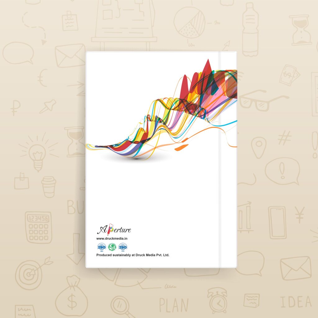Abstract Design A5 Notebook – 160 Ruled Pages, 80 GSM Premium Paper, Hardbound Journal for Note-Taking, Daily Planning