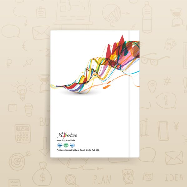 Abstract Design A5 Notebook – 160 Ruled Pages, 80 GSM Premium Paper, Hardbound Journal for Note-Taking, Daily Planning