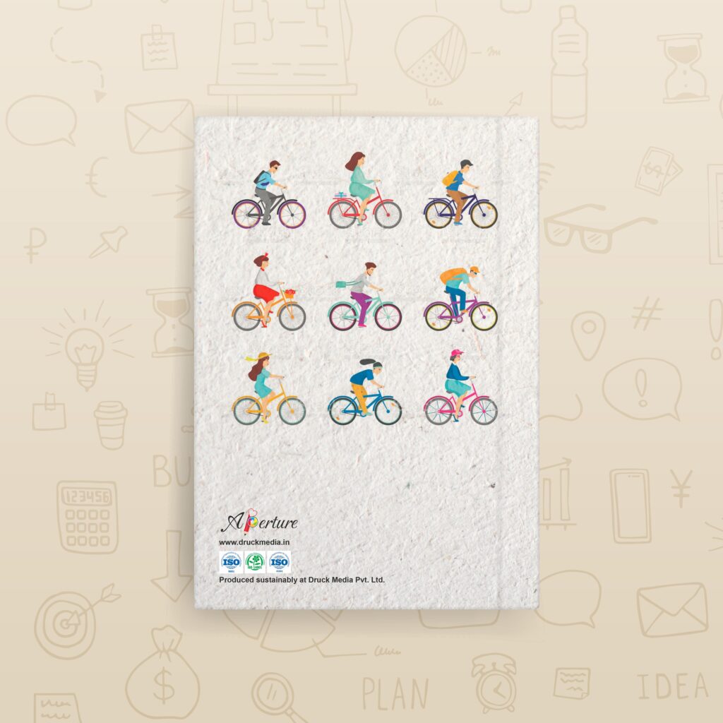 Abstract Design A5 Notebook – 160 Ruled Pages, 80 GSM Premium Paper, Hardbound Journal for Note-Taking, Daily Planning