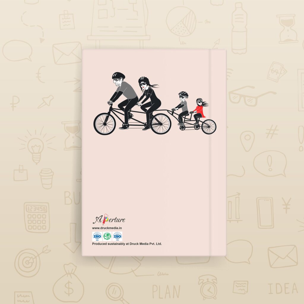 Abstract Design A5 Notebook – 160 Ruled Pages, 80 GSM Premium Paper, Hardbound Journal for Note-Taking, Daily Planning
