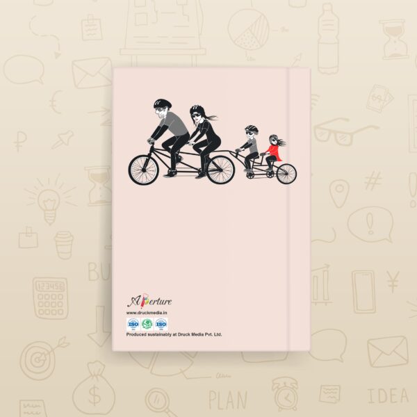 Abstract Design A5 Notebook – 160 Ruled Pages, 80 GSM Premium Paper, Hardbound Journal for Note-Taking, Daily Planning