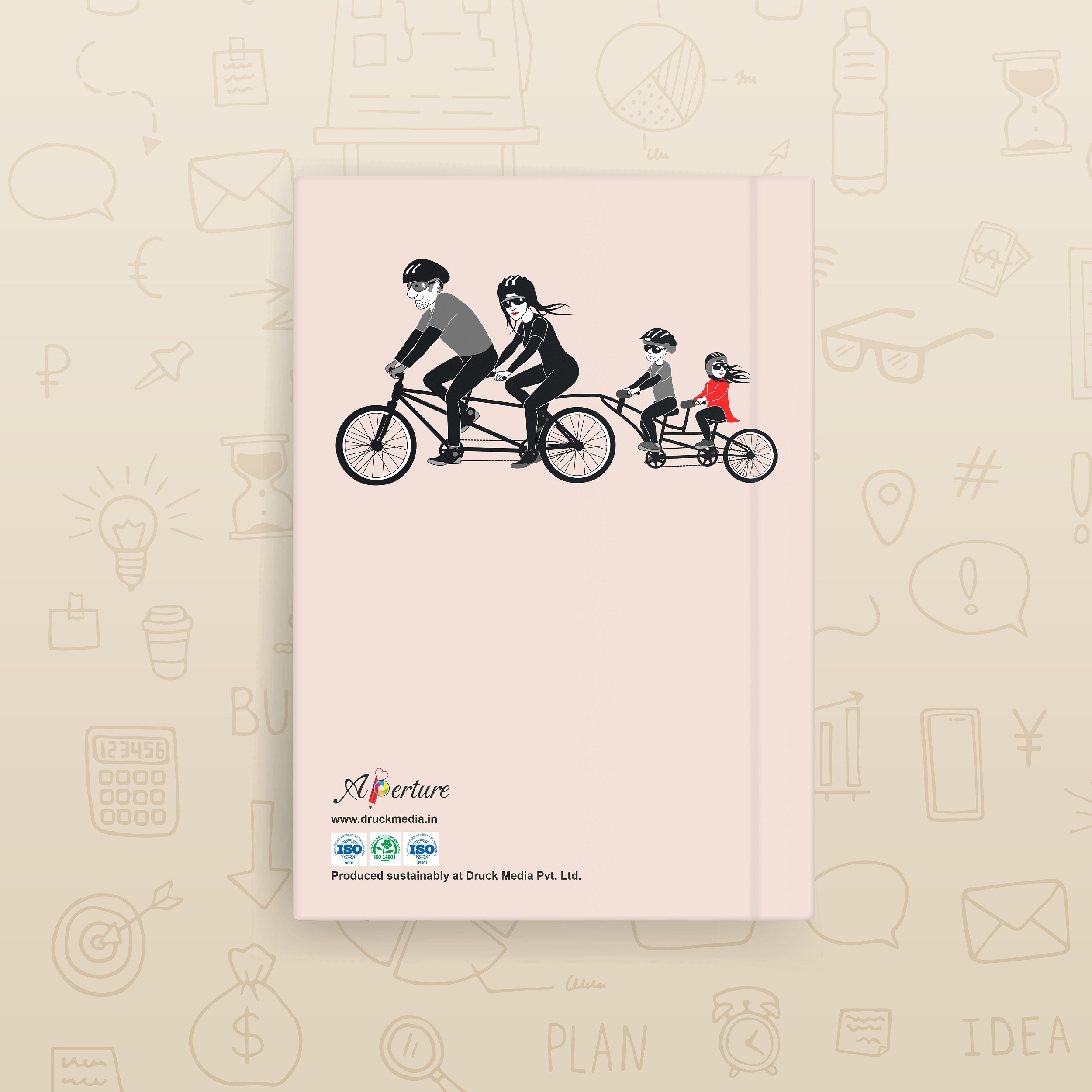 Abstract Design A5 Notebook – 160 Ruled Pages, 80 GSM Premium Paper, Hardbound Journal for Note-Taking, Daily Planning - Image 5