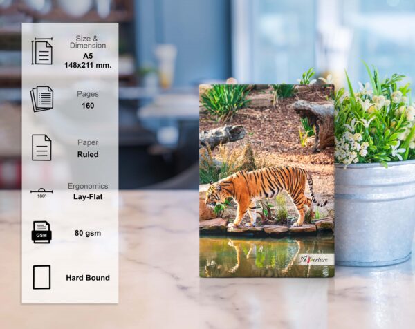 National Park A5 Hard Bound Diary 160 Ruled Pages 80 GSM Paper for Smooth Writing