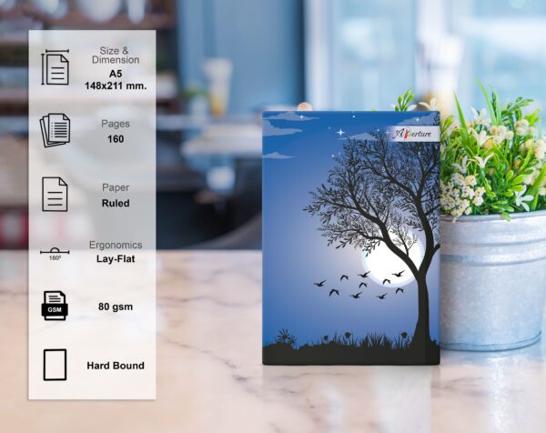 National Park A5 Hard Bound Diary 160 Ruled Pages 80 GSM Paper for Smooth Writing