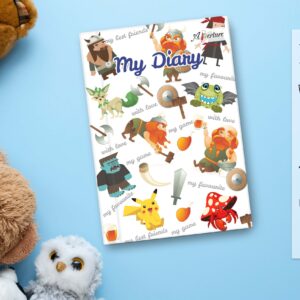 Cartoon Characters Hardbound A5 Diary 160 Ruled Pages 80 GSM Perfect for Kids, Students - Image 44