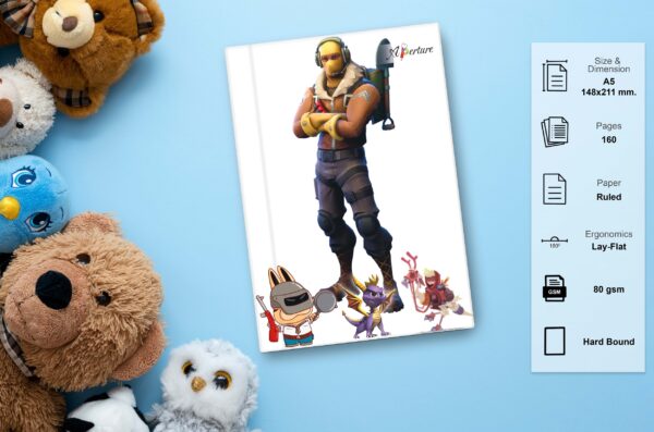 Cartoon Characters Hardbound A5 Diary 160 Ruled Pages 80 GSM Perfect for Kids, Students