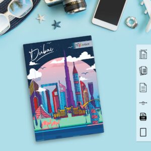 Vibrant A5 Travel Diary Notebook – 160 Ruled Pages with 80 GSM Premium Paper, Perfect for Journaling, Note-Taking, and Daily Adventures - Image 19