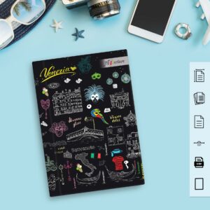 Vibrant A5 Travel Diary Notebook – 160 Ruled Pages with 80 GSM Premium Paper, Perfect for Journaling, Note-Taking, and Daily Adventures - Image 25