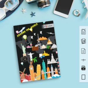 Vibrant A5 Travel Diary Notebook – 160 Ruled Pages with 80 GSM Premium Paper, Perfect for Journaling, Note-Taking, and Daily Adventures - Image 28