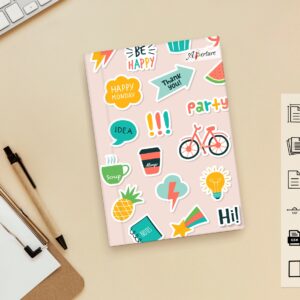 Abstract Design A5 Notebook – 160 Ruled Pages, 80 GSM Premium Paper, Hardbound Journal for Note-Taking, Daily Planning - Image 4