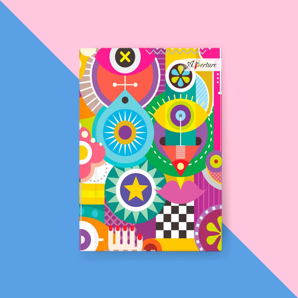 A5 Hard Celebration Theme Notebook 160 Ruled Pages, 80 GSM, Lay-Flat Design Diary