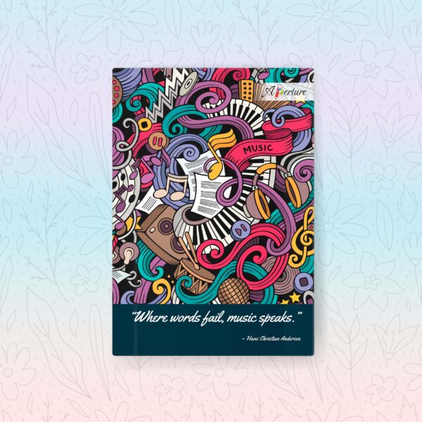 A5 Hard Bound Ruled Notebook (160 Pages, 80 GSM) Lay-Flat Ergonomics Quotation Dairy