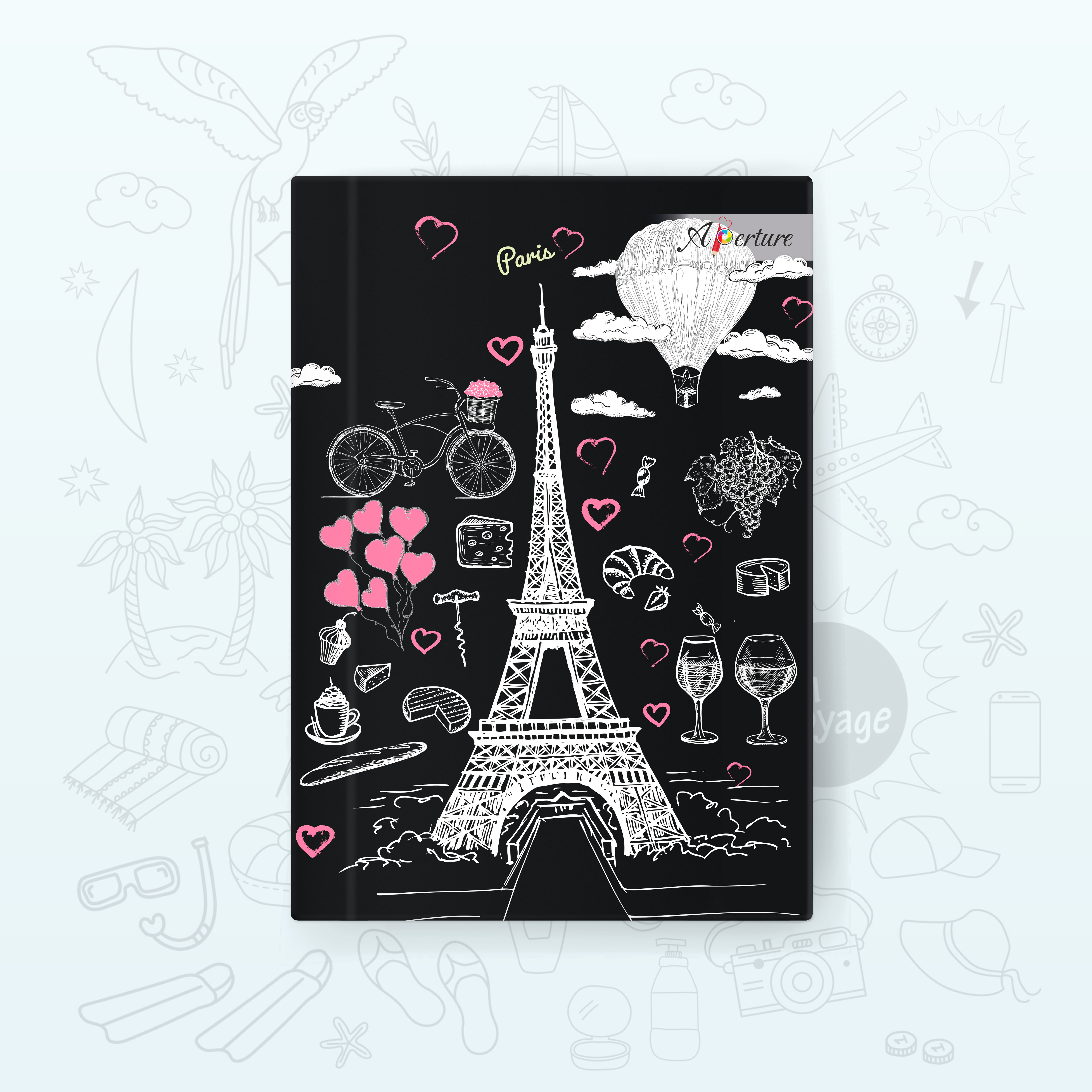 Vibrant A5 Travel Diary Notebook – 160 Ruled Pages with 80 GSM Premium Paper, Perfect for Journaling, Note-Taking, and Daily Adventures - Image 33