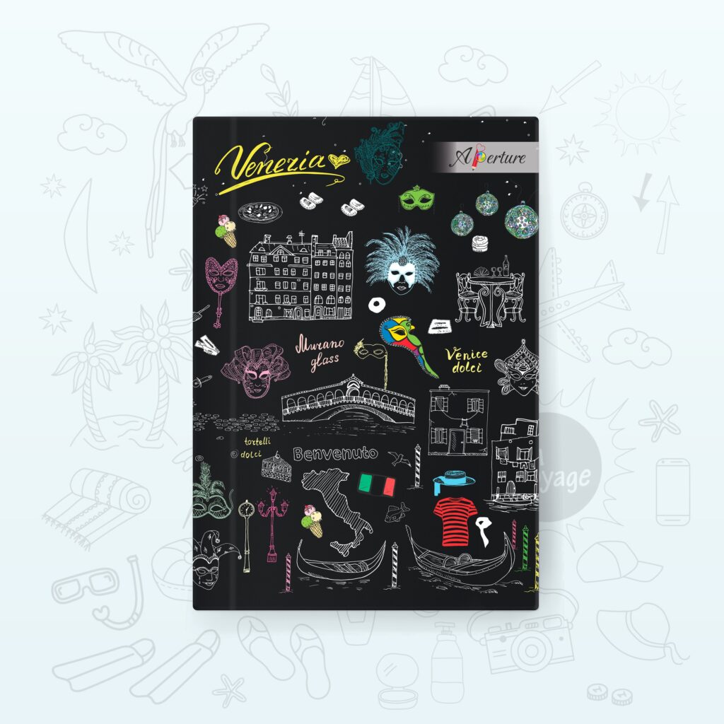Vibrant A5 Travel Diary Notebook – 160 Ruled Pages with 80 GSM Premium Paper, Perfect for Journaling, Note-Taking, and Daily Adventures