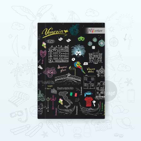 Vibrant A5 Travel Diary Notebook – 160 Ruled Pages with 80 GSM Premium Paper, Perfect for Journaling, Note-Taking, and Daily Adventures