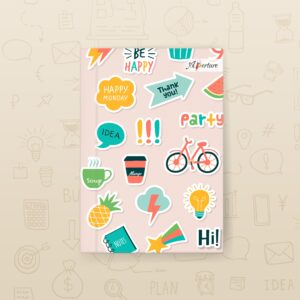 Abstract Design A5 Notebook – 160 Ruled Pages, 80 GSM Premium Paper, Hardbound Journal for Note-Taking, Daily Planning - Image 3