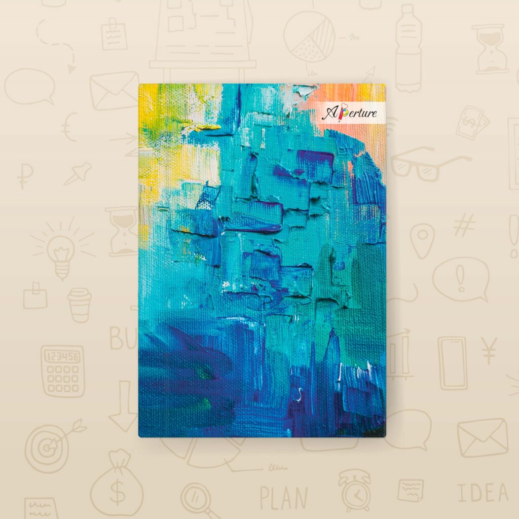 Abstract Design A5 Notebook – 160 Ruled Pages, 80 GSM Premium Paper, Hardbound Journal for Note-Taking, Daily Planning