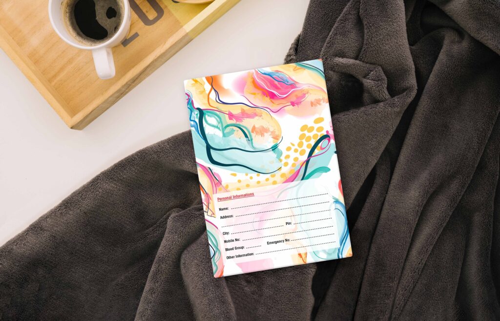 A5 Hard Celebration Theme Notebook 160 Ruled Pages, 80 GSM, Lay-Flat Design Diary