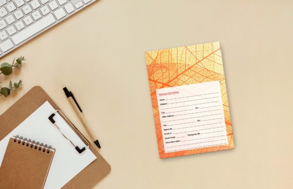 Abstract Design A5 Notebook – 160 Ruled Pages, 80 GSM Premium Paper, Hardbound Journal for Note-Taking, Daily Planning