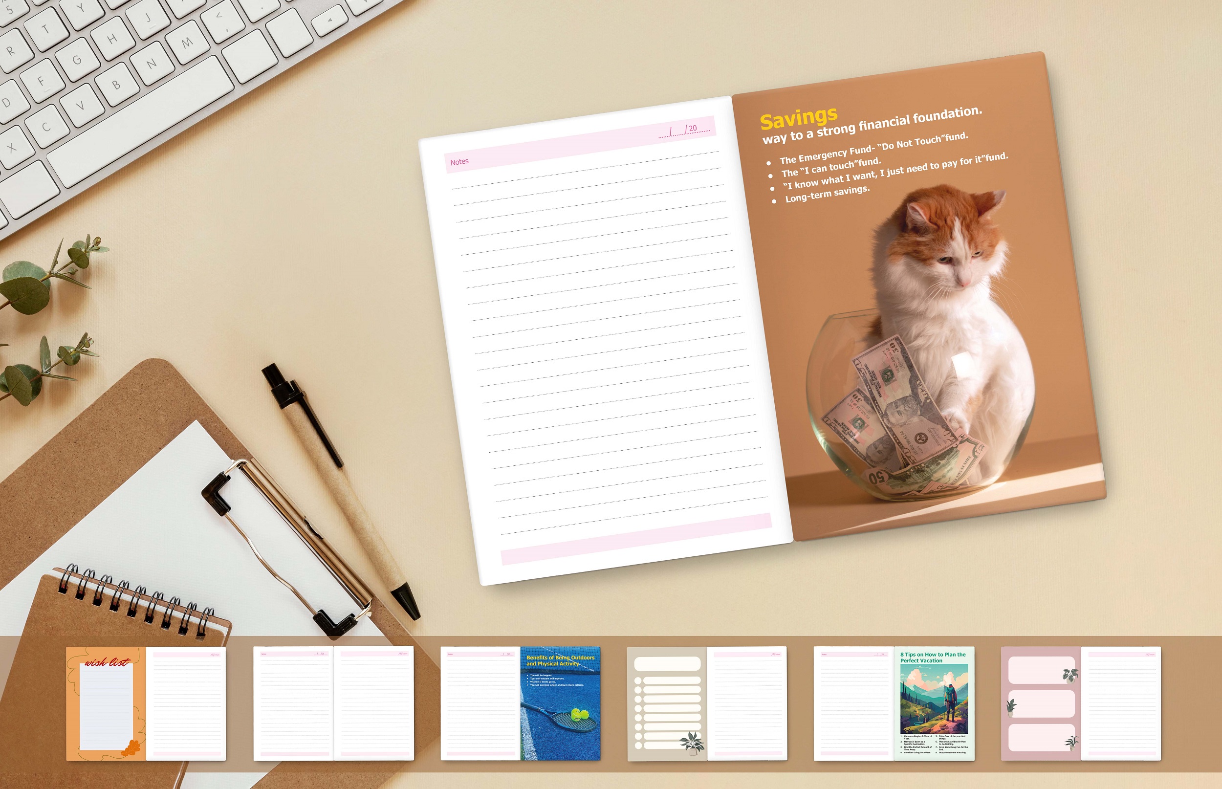 Abstract Design A5 Notebook – 160 Ruled Pages, 80 GSM Premium Paper, Hardbound Journal for Note-Taking, Daily Planning - Image 21