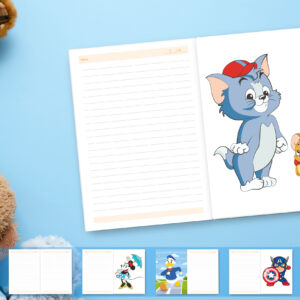 Cartoon Characters Hardbound A5 Diary 160 Ruled Pages 80 GSM Perfect for Kids, Students - Image 45