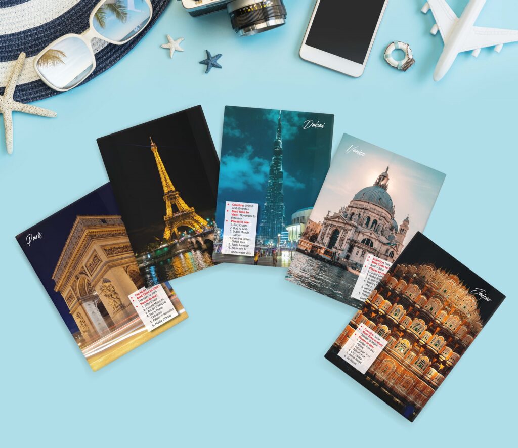 Vibrant A5 Travel Diary Notebook – 160 Ruled Pages with 80 GSM Premium Paper, Perfect for Journaling, Note-Taking, and Daily Adventures