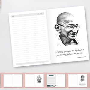 A5 Hard Bound Ruled Notebook (160 Pages, 80 GSM) Lay-Flat Ergonomics Quotation Dairy - Image 4