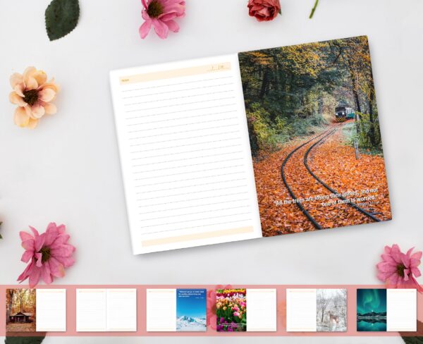 A5 Hardbound Seasonal Diary Notebook 160 Pages of 80 GSM Ruled Paper, Durable Cover, Perfect for Note-taking, and Daily Planning
