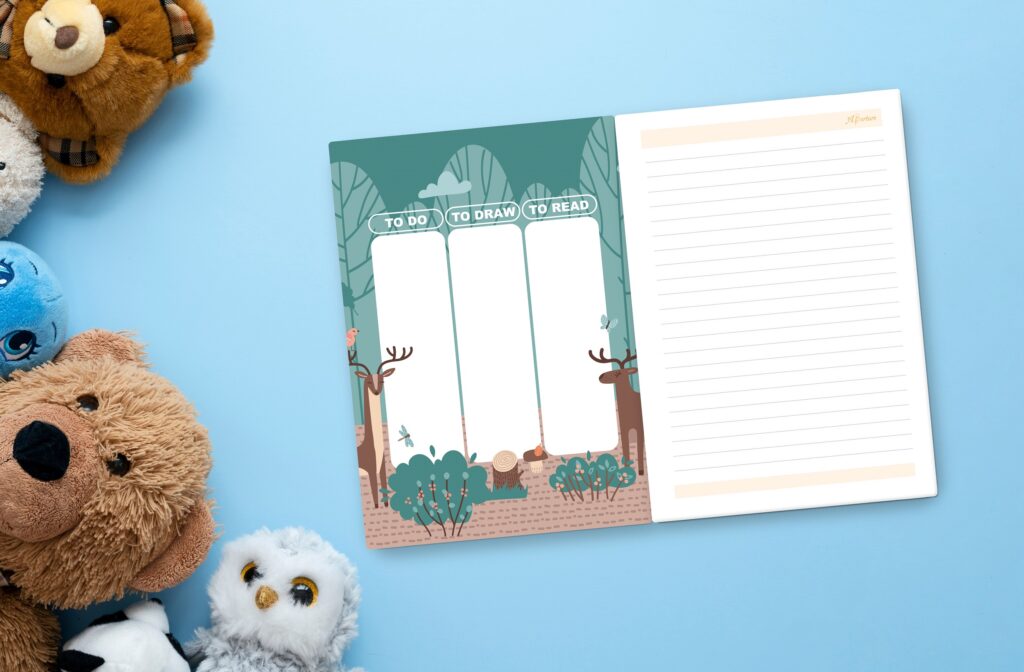 Cartoon Characters Hardbound A5 Diary 160 Ruled Pages 80 GSM Perfect for Kids, Students