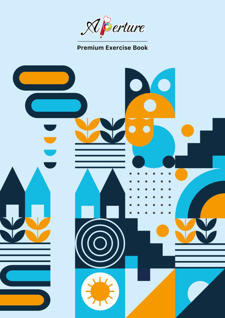 Aperture Geometric design Long Book/Exercise Notebook