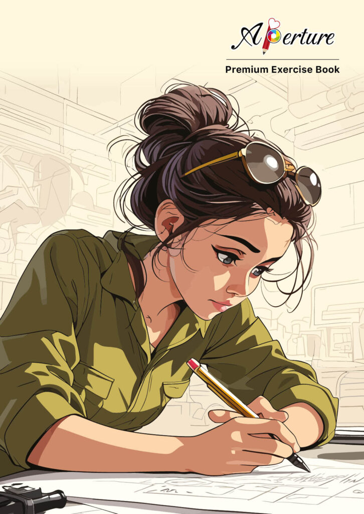 Aperture Studious Girl design LongBook/Exercise Notebook