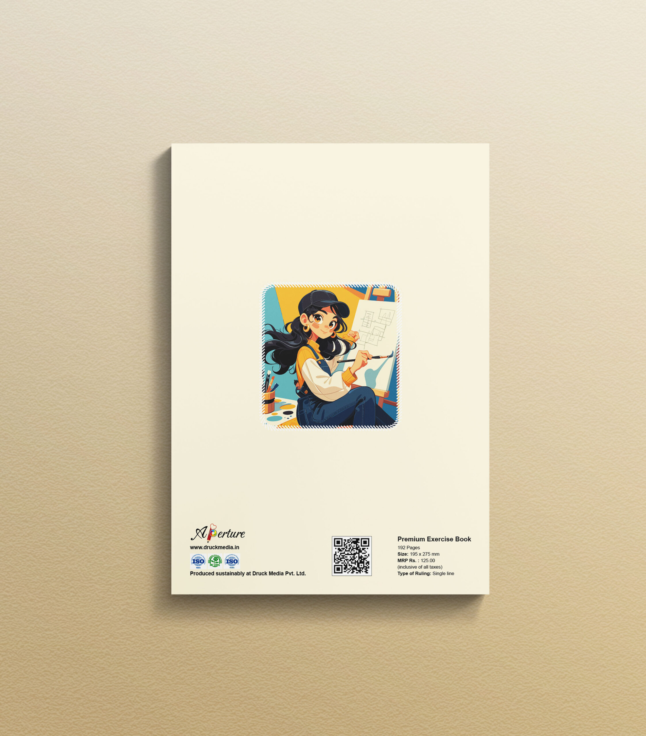 Aperture Studious Girl design LongBook/Exercise Notebook - Image 3