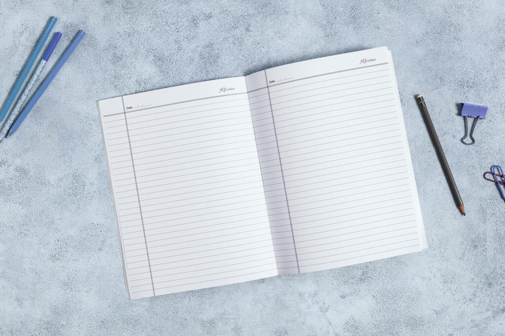 Aperture Formal kid design LongBook/Exercise Notebook
