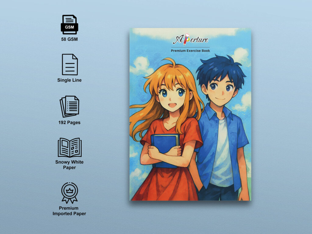 Aperture Formal kid design LongBook/Exercise Notebook